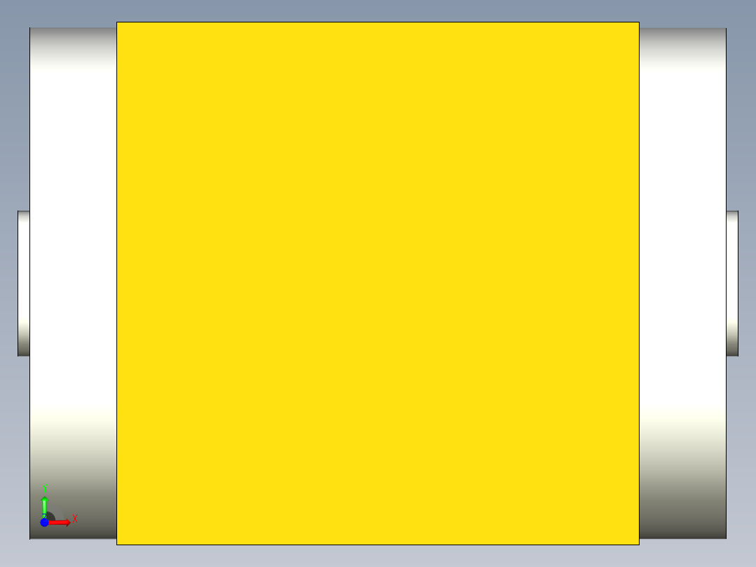 换向器PW90双孔 PLX90-L2 14-50-70-M4.stp前视图