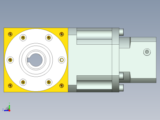 换向器PW90双孔 PLX90-L2 14-50-70-M4.stp右视缩略图