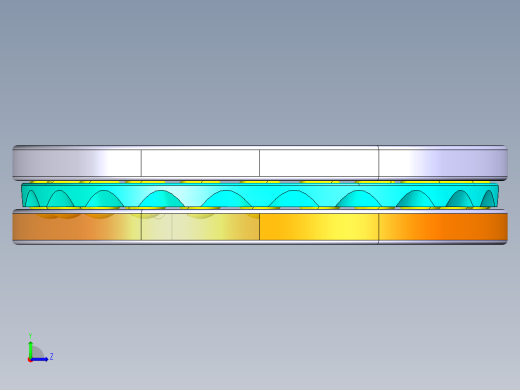 平面推力球轴承51110左视缩略图