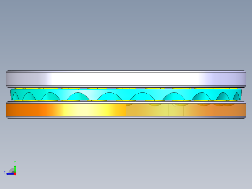 平面推力球轴承51110右视缩略图