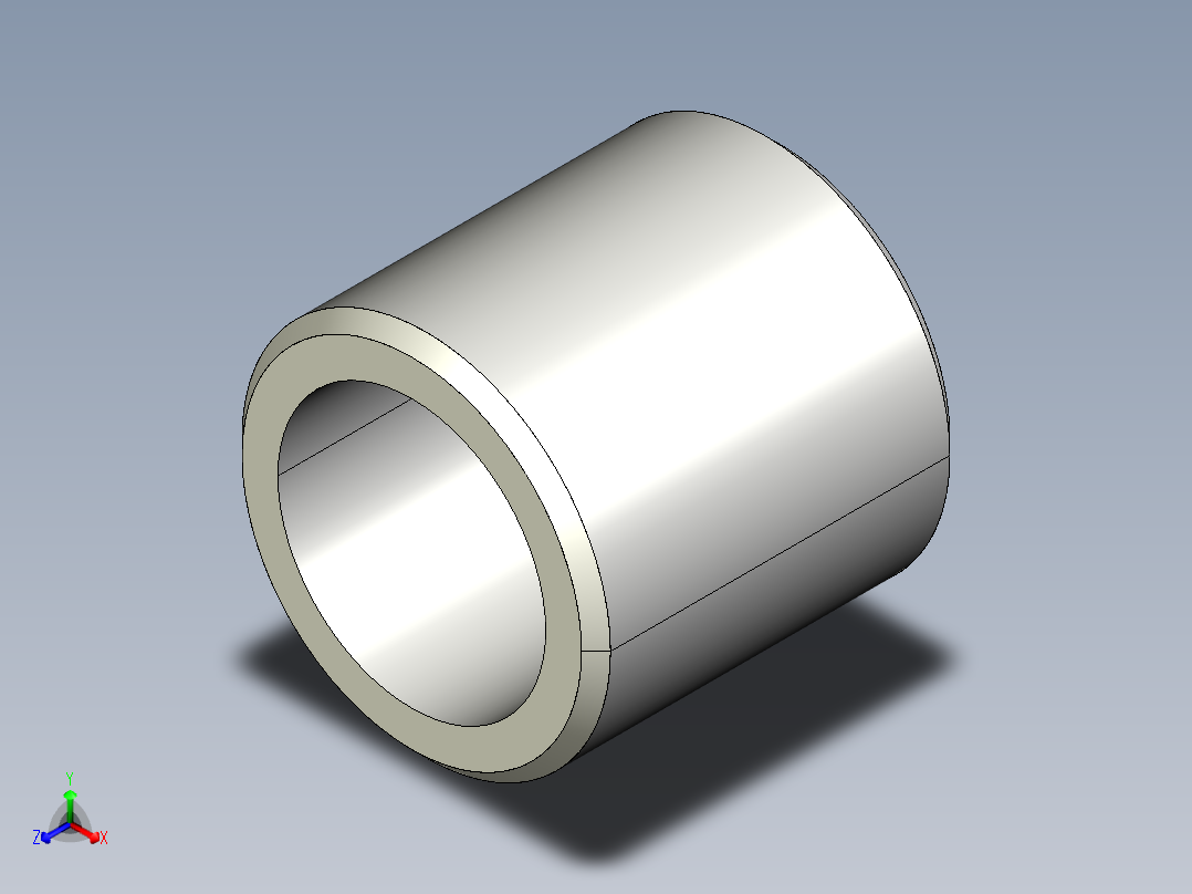 螺紋襯套(重荷重用)A-3D多系列多零件图纸模型主视图