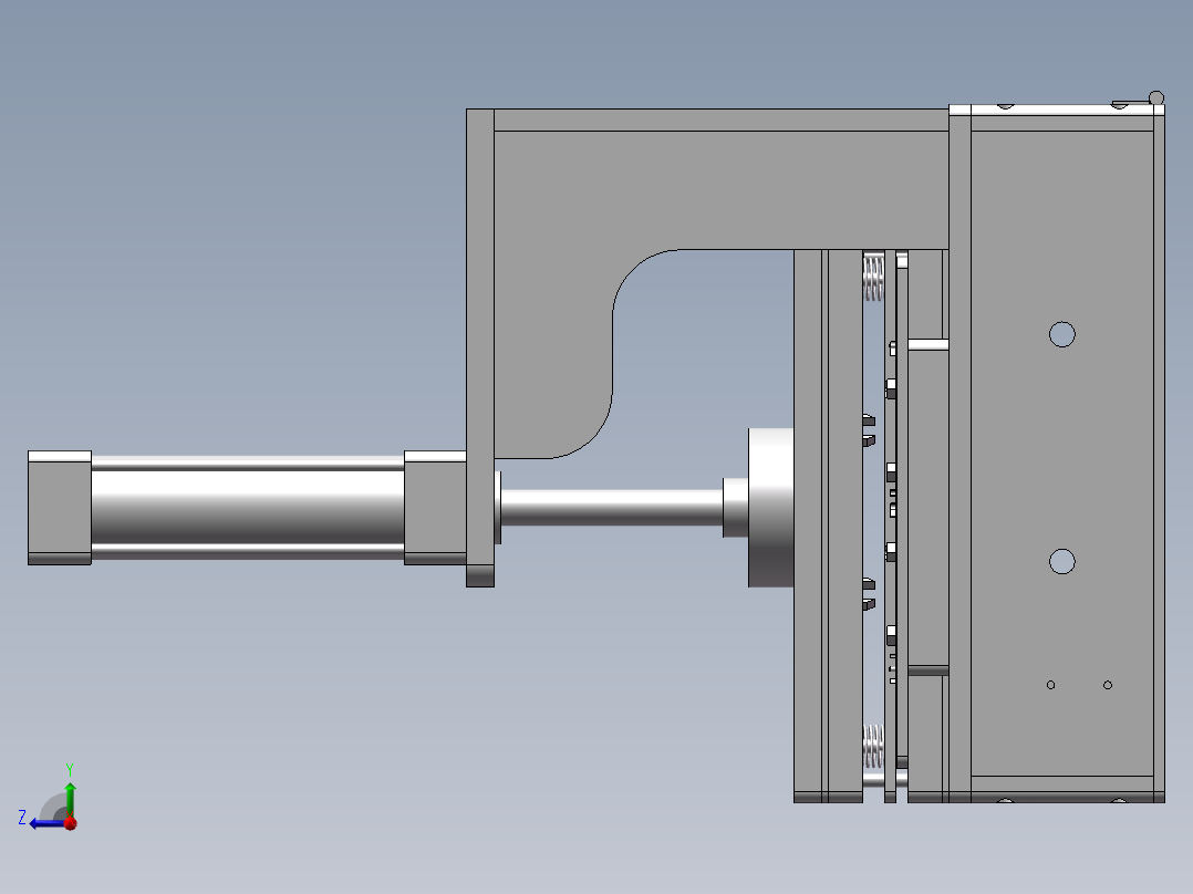 FPC板整版折曲治具右视图