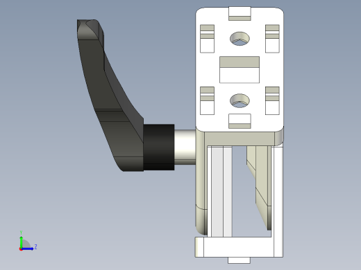 型材-BR 40X80 PIVOT JOINT WITH LEVER KJN4080JL左视缩略图