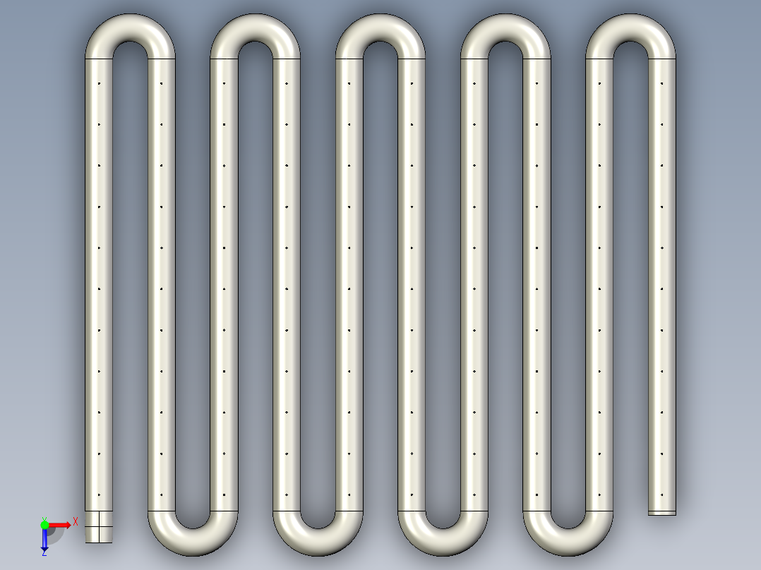 蒸汽加热设备俯视图