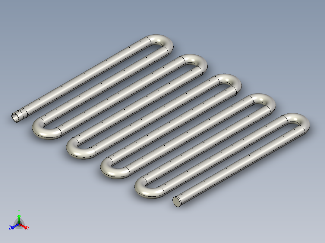 蒸汽加热设备正等轴测图