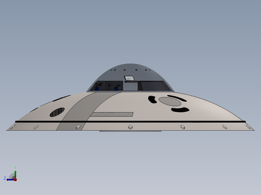 ufo外星飞船右视图
