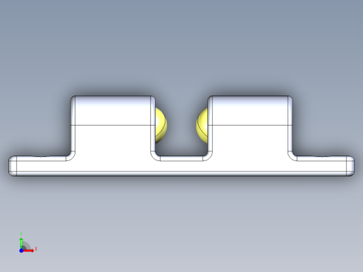 43毫米滚筒门锁门挡球形扣前视缩略图