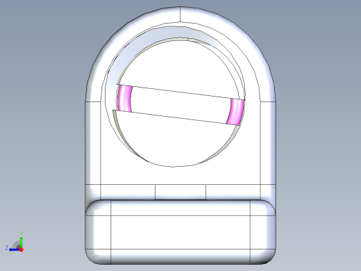 43毫米滚筒门锁门挡球形扣右视缩略图