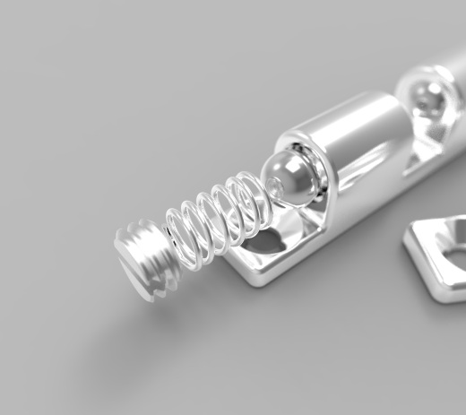 43毫米滚筒门锁门挡球形扣缩略图