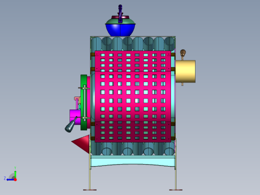 新型农村户外便携火箭柴火灶右视缩略图