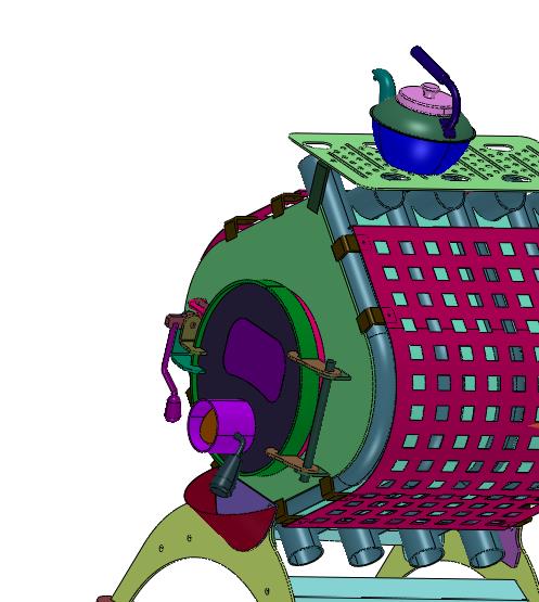 新型农村户外便携火箭柴火灶