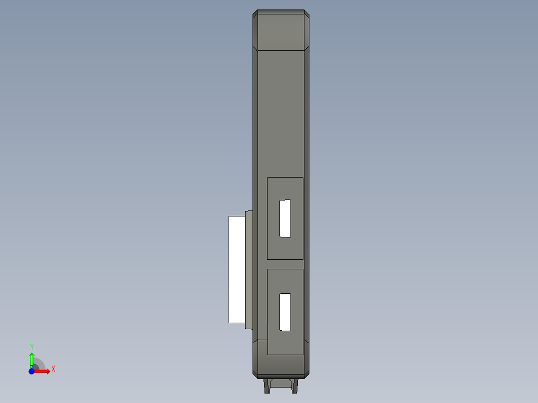 基恩士CV-E500_kc图纸模型前视图
