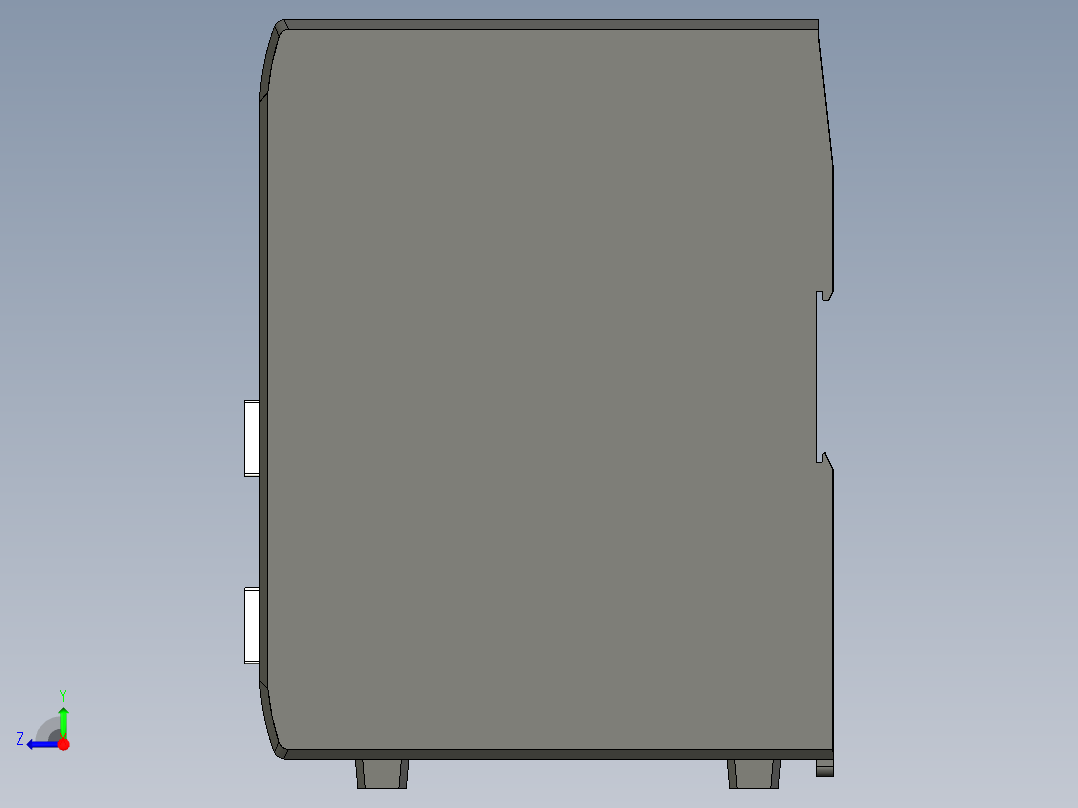 基恩士CV-E500_kc图纸模型右视图