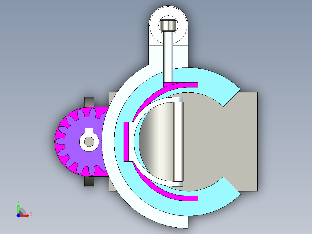 三自由度机械臂运动学分析+仿真前视图