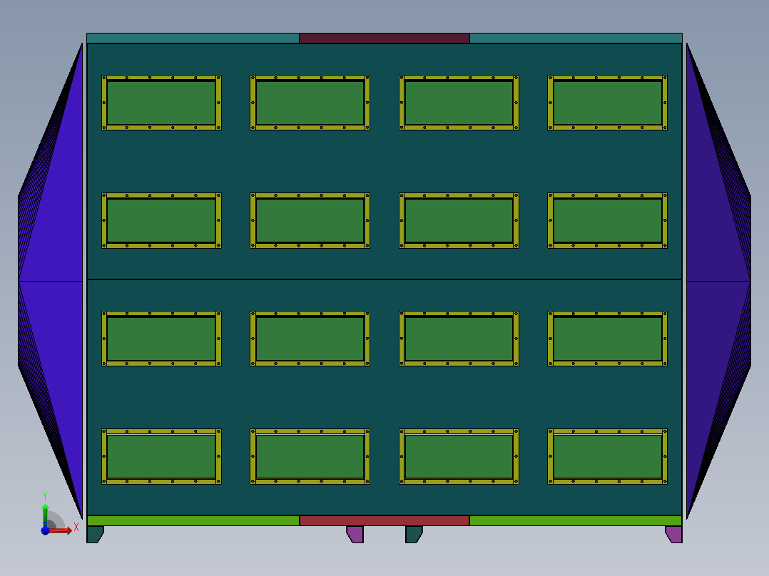 两万风量活性炭吸附箱sw22可编辑前视图
