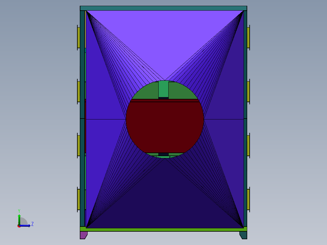 两万风量活性炭吸附箱sw22可编辑左视图