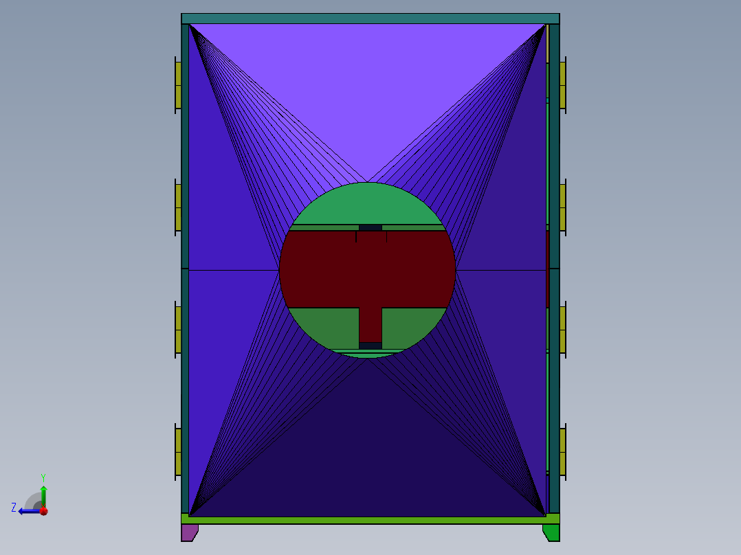 两万风量活性炭吸附箱sw22可编辑右视图