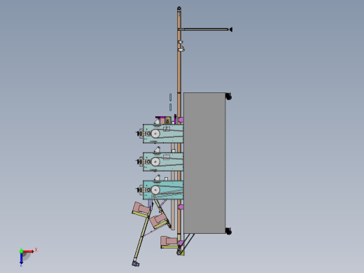 三道压面机sw13可编辑俯视缩略图