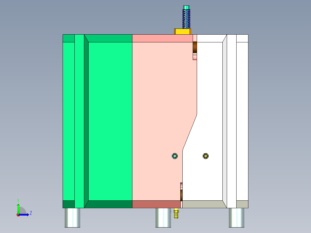 D1450-踏板压铸模具设计踏板压铸模具设计左视图