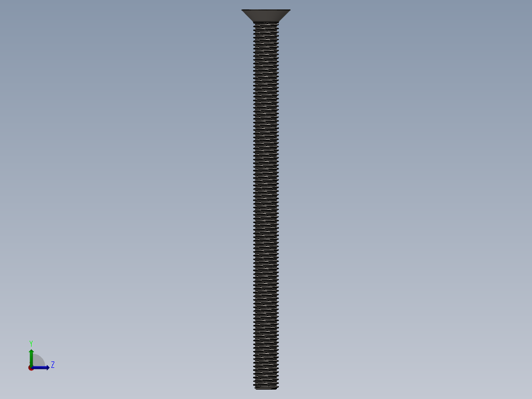 Screw_ISO_10642_M12x180_A2左视图