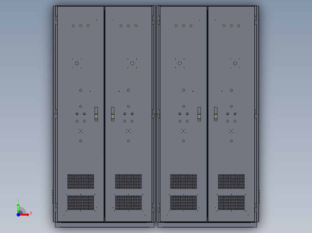 开关柜结构前视图