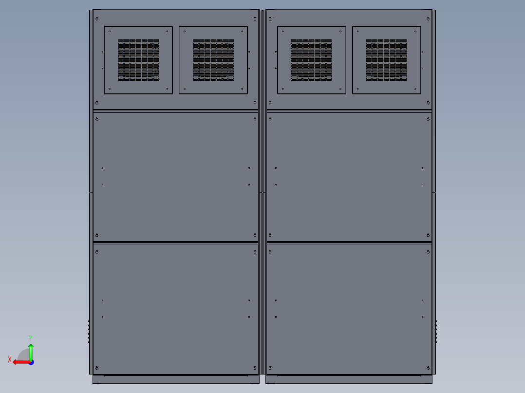 开关柜结构后视图