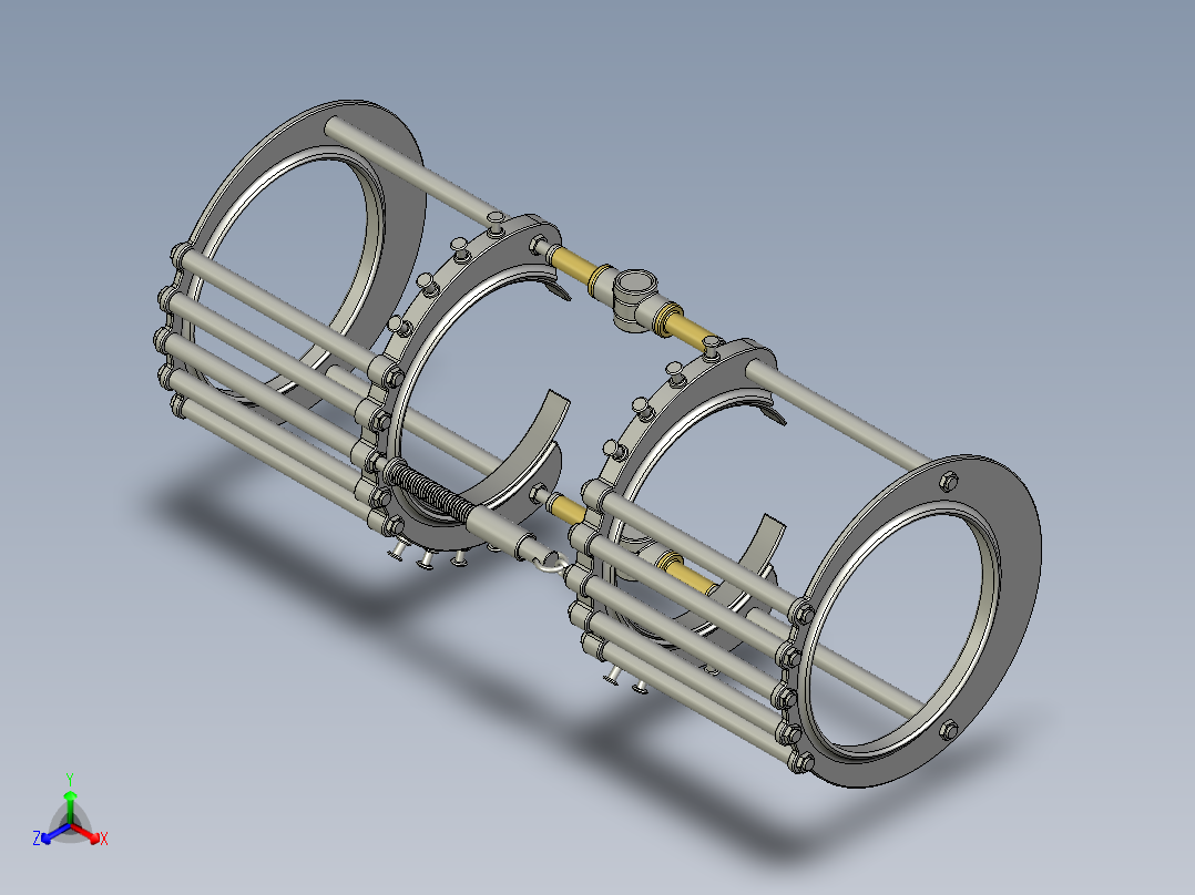 骨科支架正等轴测图