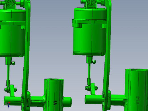 2款V系列球阀-带低压气动执行器