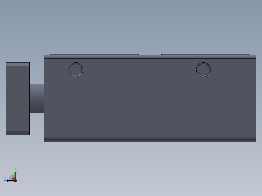 气缸MGPM16_40_Z73L右视图