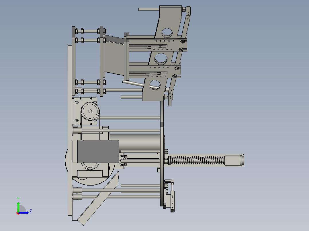 000转台部份装配926左视图