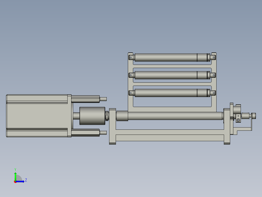 YWP200K4-06-08-00极片张力辊组件左视图