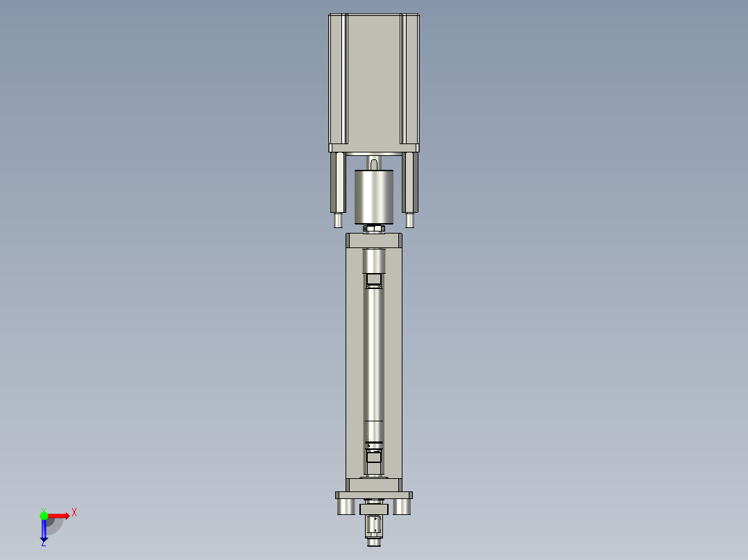 YWP200K4-06-08-00极片张力辊组件俯视图