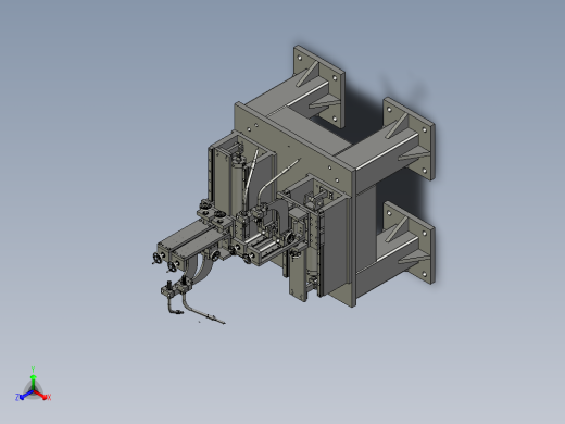 空调管件的直线焊接机正等轴测缩略图