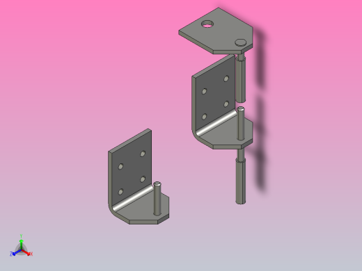 天然石材固定支架(分解图)