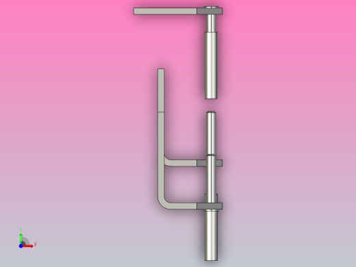 天然石材固定支架(分解图)前视缩略图