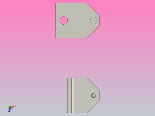 天然石材固定支架(分解图)俯视缩略图