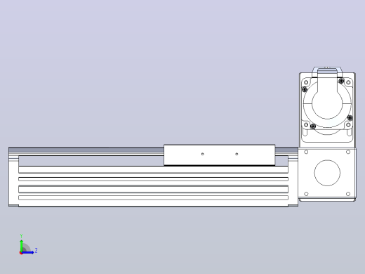 皮带直线轴半封闭可选导轨TPA-HNB-120D-110-L100-RU-C-P40-N3左视缩略图