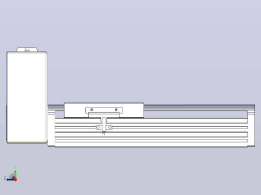 皮带直线轴半封闭可选导轨TPA-HNB-120D-110-L100-RU-C-P40-N3右视缩略图
