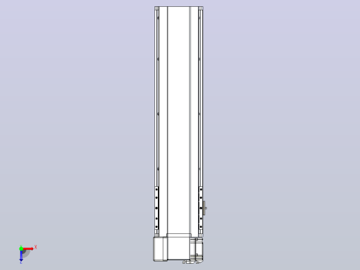 皮带直线轴半封闭可选导轨TPA-HNB-175D-140-L550-LP-C-P75-N3俯视缩略图
