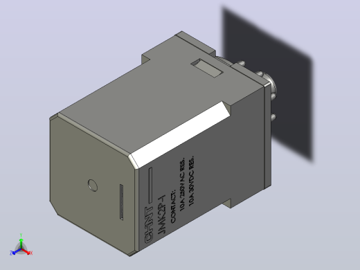 JMK2P-I电磁继电器三维模型202203