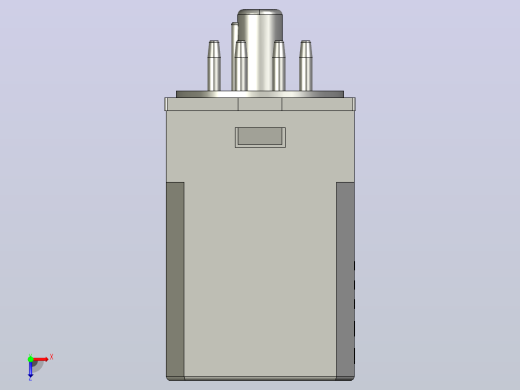 JMK2P-I电磁继电器三维模型202203俯视缩略图