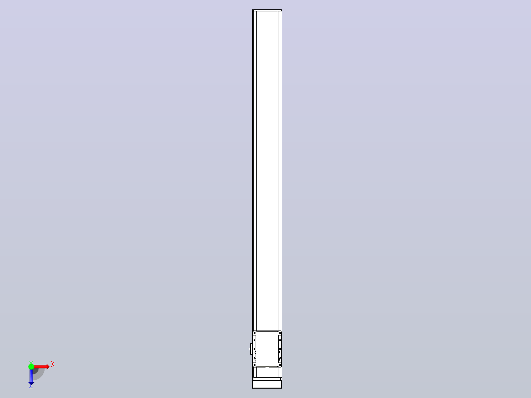 滚珠丝杠直线轴带导轨全封闭TPA-HCR-105D-1610C-L1100-MP-C-P40-N3俯视图