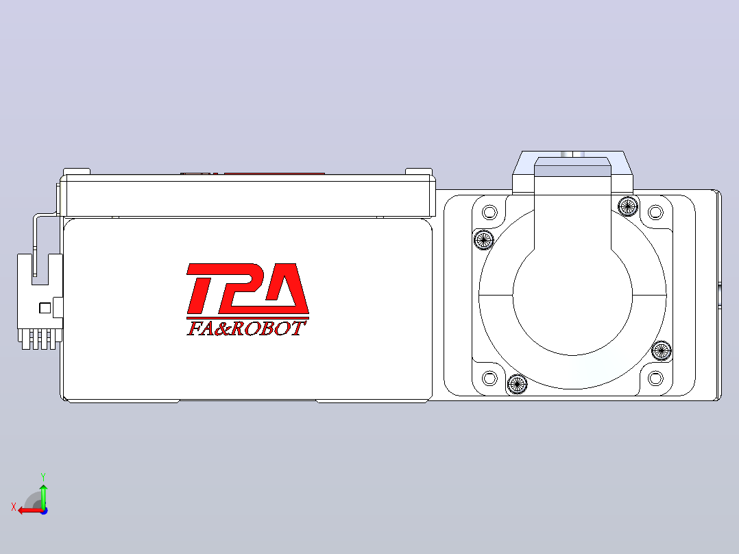 滚珠丝杠直线轴带导轨全封闭TPA-HCR-110D-1610C-L1150-ML-Y-P40-N3后视图