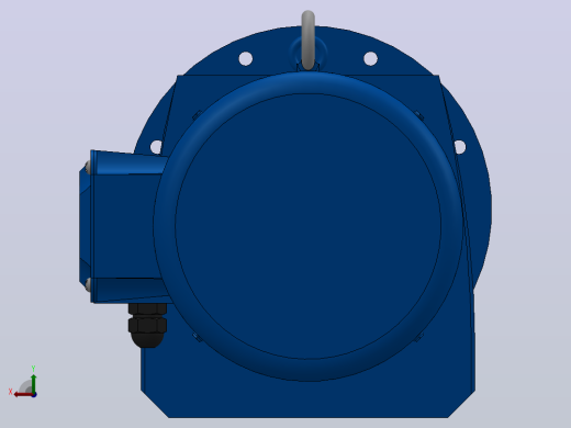 RF107法兰轴伸式安装斜齿轮减速机RF107-Y22-4P-180L-M1-0°-Φ450后视缩略图
