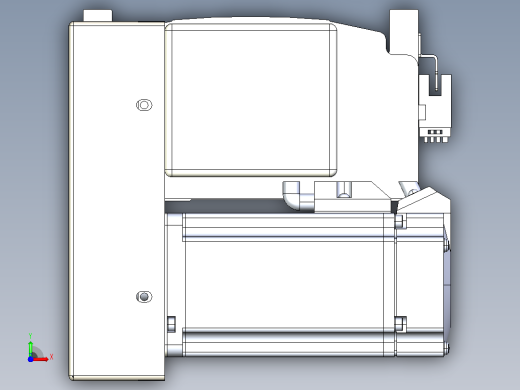 皮带直线轴半封闭可选导轨TPA-HNB-140D-120-L100-LP-C-P40-N3前视缩略图
