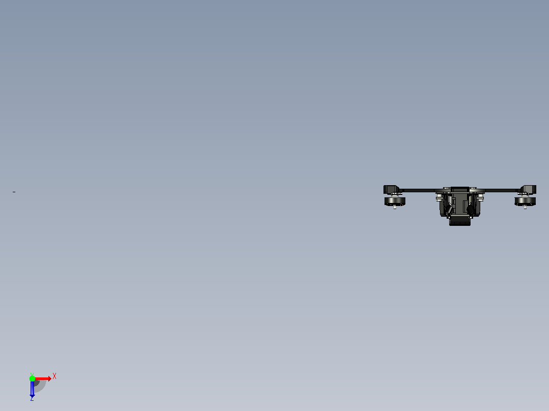 达尔文无人机FPV BabyApe Pro O3版俯视图