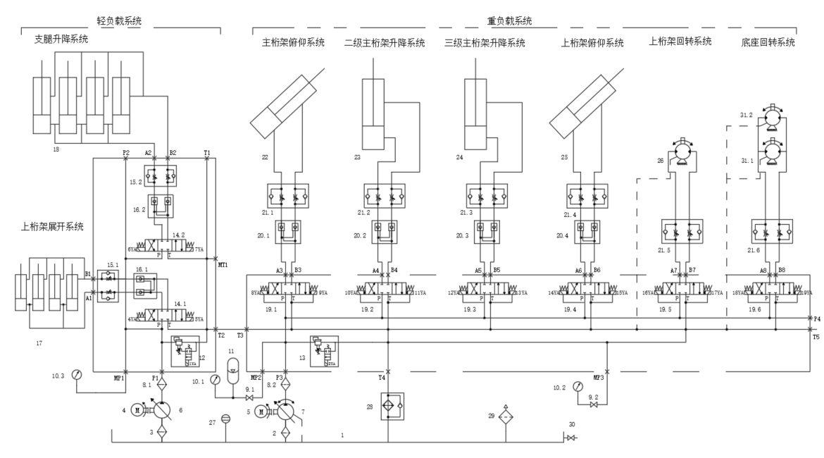 起重机桁架结构及其液压系统设计（SW+CAD+说明书）