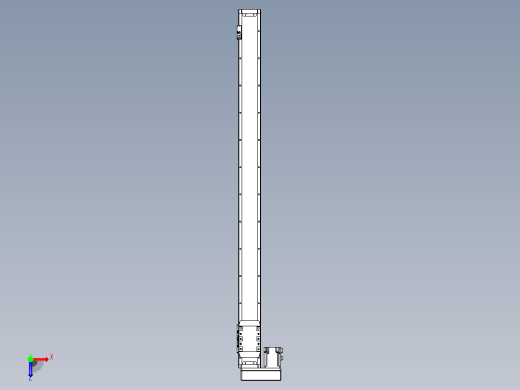 滚珠丝杠直线轴内置导轨TPA-GCR-80-1610C-L1100-ML-M20-N3俯视缩略图