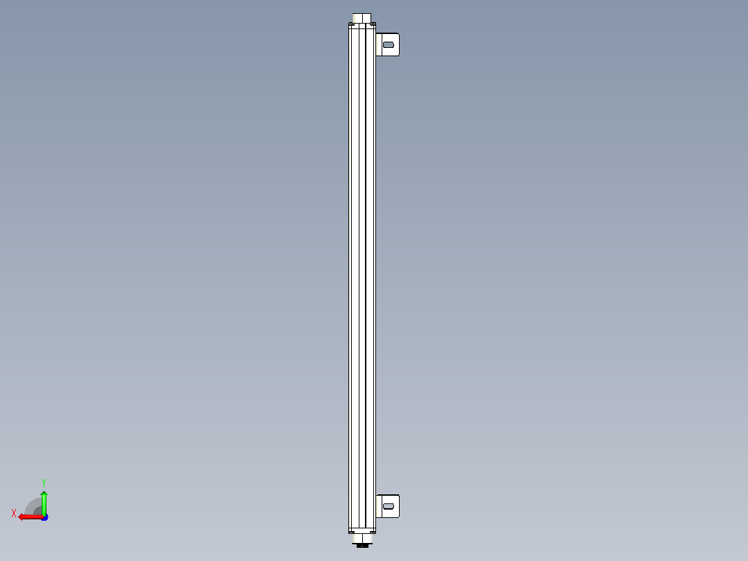 XTN1640（总高：690mm）安全光栅后视图
