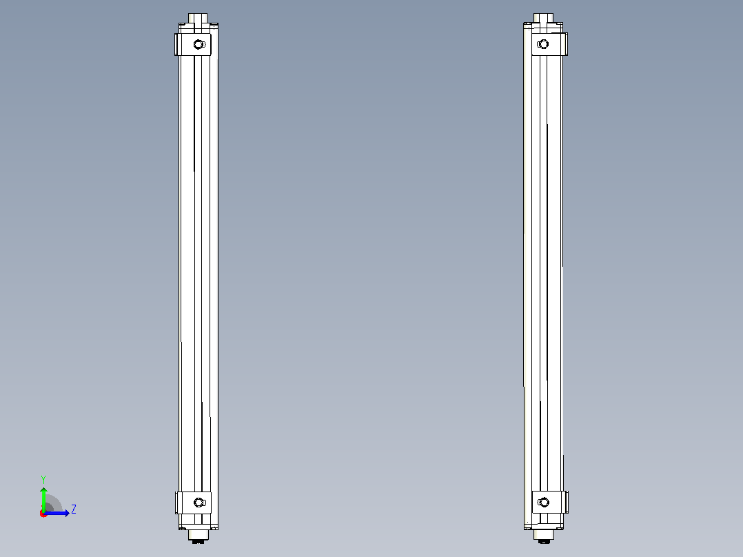 XTN1640（总高：690mm）安全光栅左视图